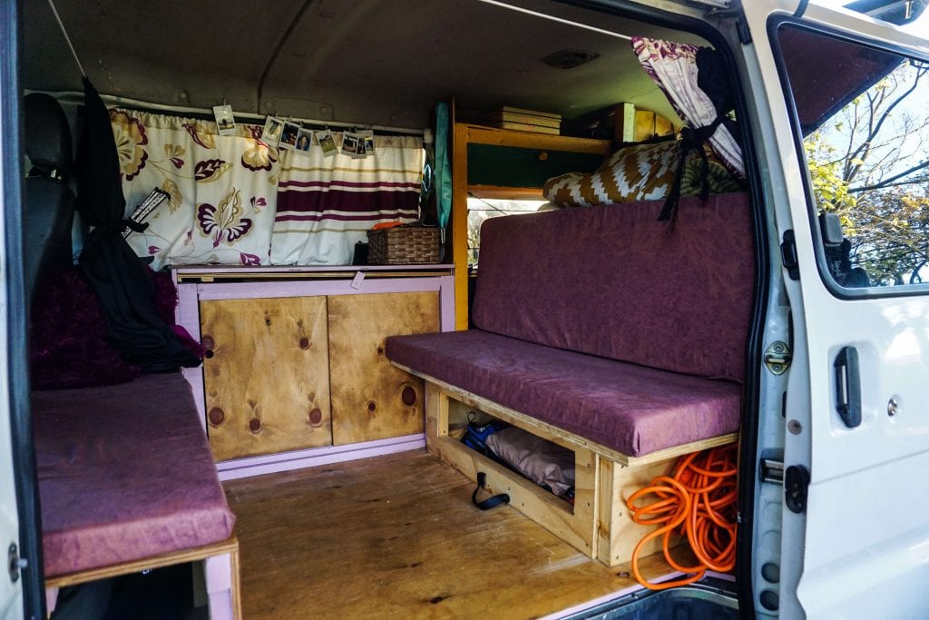 when building a van its important to think about the bed this is a photo of my rock and roll bed