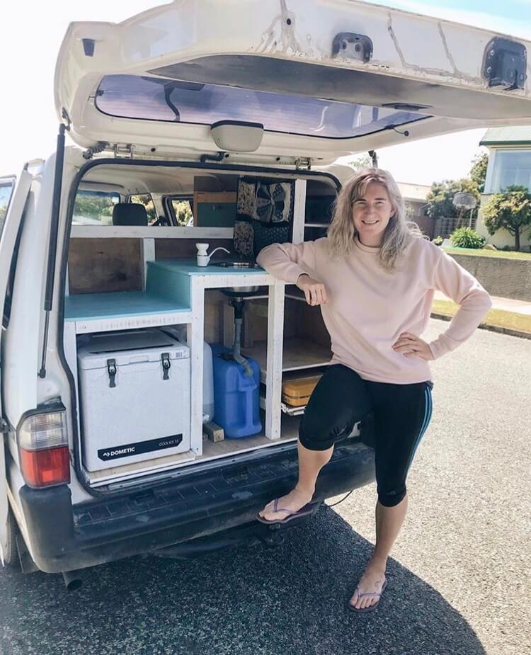 a photo of me building a van with a nissan vanette